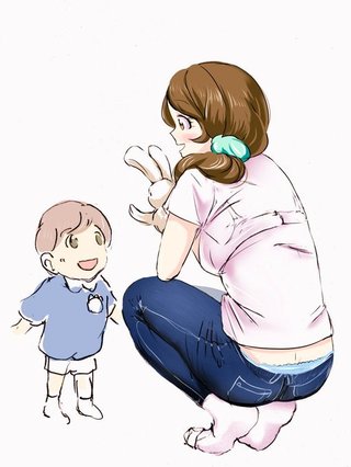 保育園の先生のパンツが見える