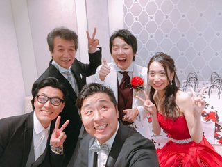 前川清の長男・紘毅が挙式【浜田雅功＆小川菜摘夫妻から花】