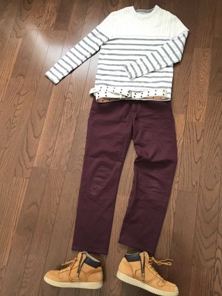 旦那がダサい。会社がビジカジオッケーになり、今日も変な格好で出勤した。