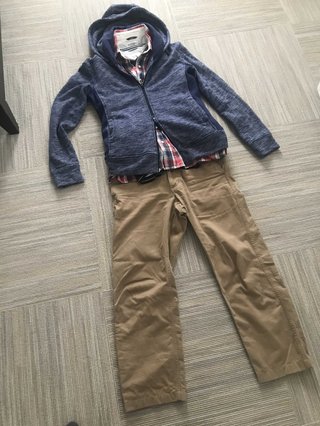 旦那がダサい。会社がビジカジオッケーになり、今日も変な格好で出勤した。