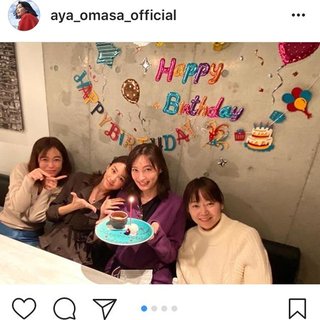 桐谷美玲【大政絢の誕生会で元気な姿】反響多数