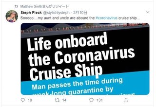 外国人「日本でクルーズ船に閉じ込められているけど、私は元気です！」