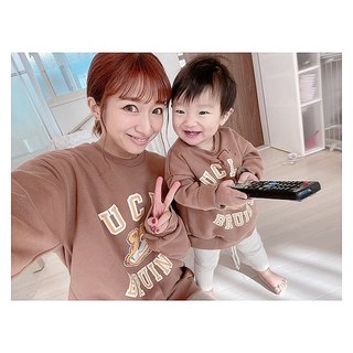 辻希美【三男とのお揃いコーデを披露】