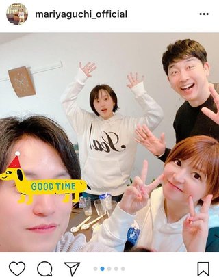 クローゼット真里【高橋愛＆あべこうじ夫妻とＷ夫婦ショット公開】