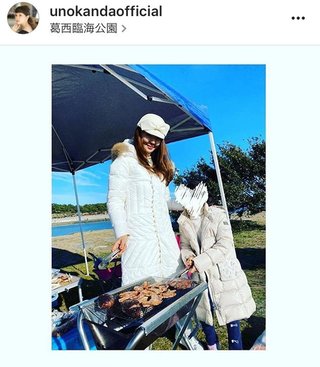 神田うの【真冬のバーベキューでの親子ショット公開】反響多数