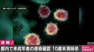 【東京】都内で未成年者の感染確認【区立の小学校と保育園に通う10歳未満の姉弟】