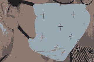 SNSで話題「ハンカチマスク」の作り方。　用意するのは2つだけ。