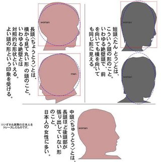 後頭部が絶壁