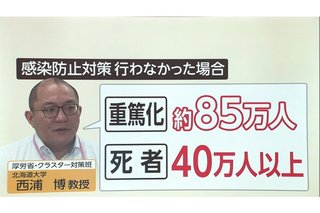 東京、今日125人以上感染。対策なしだと「40万人死亡」試算        