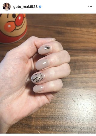 後藤真希　ネイル披露