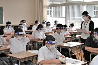 【福岡】児童生徒全員にフェースシールド　粕屋町教委