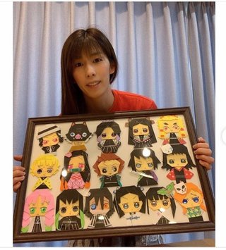 吉田沙保里さん「鬼滅の刃」折り紙１６体公開