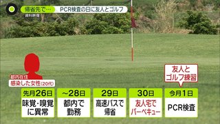 整骨院とゴルフ練習場利用　陽性判明後にバスで上京の女性、嘘の報告