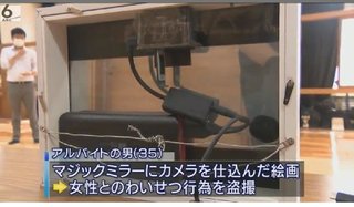 カメラ付きの絵画で わいせつ行為を盗撮、男を書類送検      