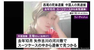 河川敷の“スーツケース”から37歳女性の遺体…31歳の男を逮捕