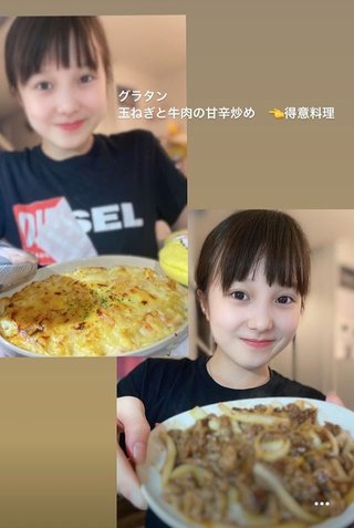 本田紗来　両親へ作った「得意料理」の手料理を披露