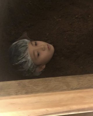 勸玄くん　お肌トラブル解消で酵素風呂へ