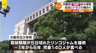 大阪市 “再開”の小学校　給食にトラブル相次ぐ