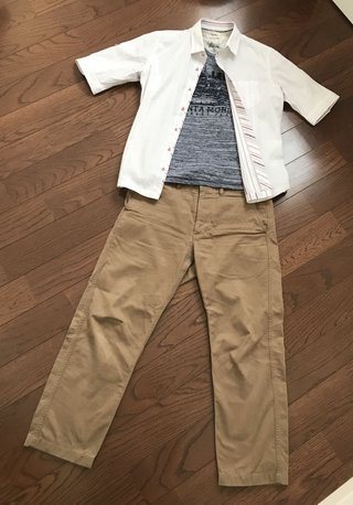 旦那がダサい。会社がビジカジオッケーになり、今日も変な格好で出勤した。