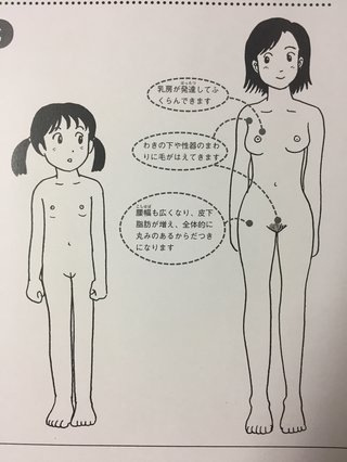 【画像】性教育の本に登場する小学生の女の子