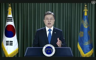 文大統領､韓国･北朝鮮･日本･中国･モンゴルによる防疫･保健協力体創設を提案｡国連演説で