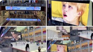 BTSジミンの誕生日広告がドバイモールにも！世界で初めての巨大広告