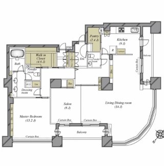 マンションの間取りは参考になるよね。