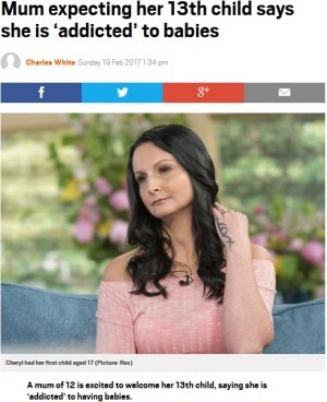 【ナマポの下品さは世界共通】13人目を妊娠中の英シンママ年間560万円受給