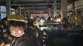 【中国】北京で大規模停電 -17℃の冷え込みの中で