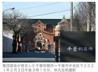 千葉刑務所で集団感染90人 共同スペースが要因か