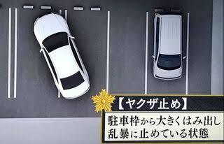 スーパーで4台分の駐車場つかって番長止めしてる車がいた