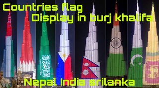 UAEの名所､日本の建国記念日を祝うライトアップ「日本に平和と繁栄を！」