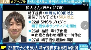 精子提供し27歳にして50人の子供がいる日本人男性が話題  