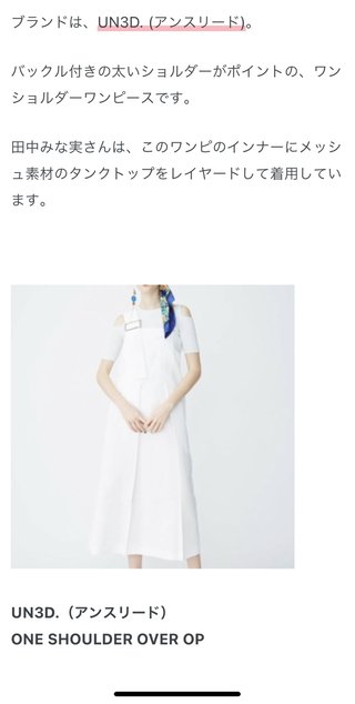 田中みな実さんのこのスカート