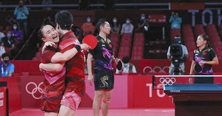 中国の卓球ペア､自国メディアから責められる「国民が応援していたのになぜ勝てなかったのか｣【五輪】