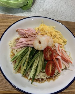 暑いので冷やし中華