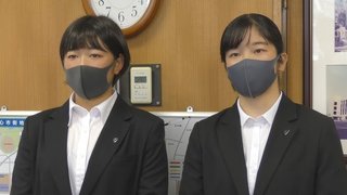 用水路転落の小学生を救助 大学生２人に感謝状　岡山市