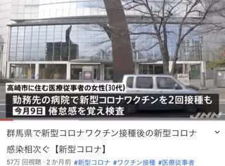 ワクチン打ってコロナウイルスに感染