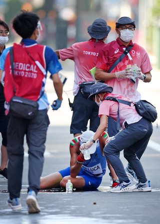 50キロ競歩、途中棄権は10人　暑さ懸念で札幌に会場変更
