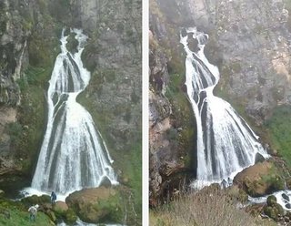 ペルーで発見された「花嫁の滝」