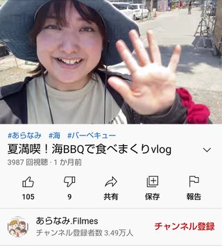 YouTuber「あらなみ.Filmes」