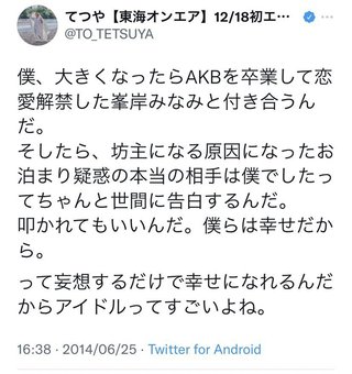元AKB48峯岸みなみに東海オンエアてつやがプロポーズ