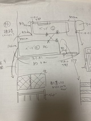 ベッドの配置、どちらにする？パート2