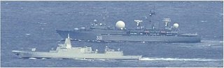 中国・ロシア海軍が初の合同練習　日本列島を半周