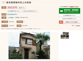 東京の一等地の一軒家が350万円！ただし…