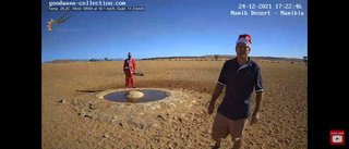 砂漠に設置された人工水飲み場を見守るライブカメラ配信が癒されると話題