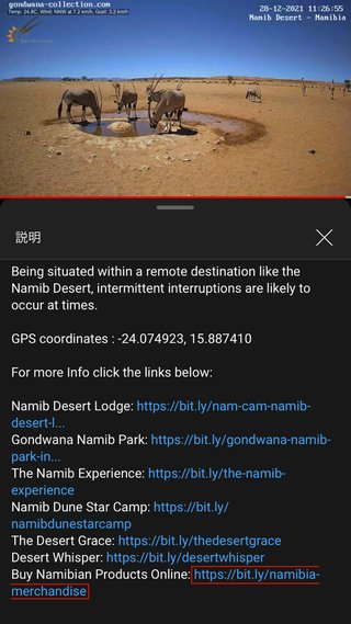 砂漠に設置された人工水飲み場を見守るライブカメラ配信が癒されると話題