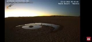 砂漠に設置された人工水飲み場を見守るライブカメラ配信が癒されると話題