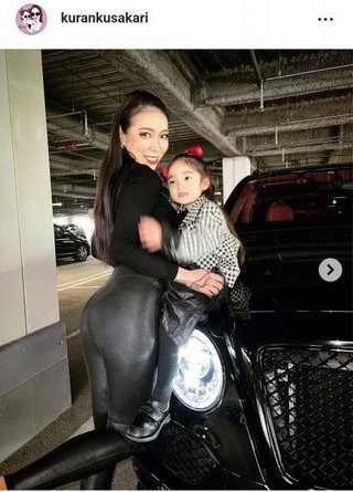 紅蘭 3歳娘と親子ショット