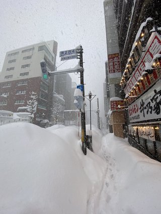 札幌とかいうところが雪やばい